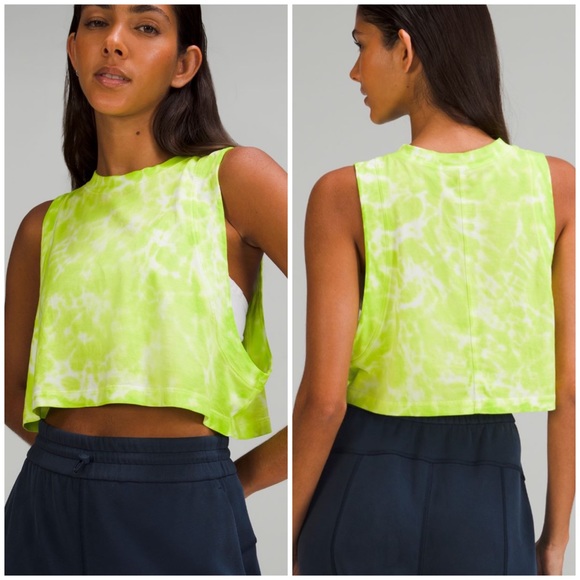Lululemon All Yours Crop Tank in Tie Dye NWT [2059] - Picture 3 of 6